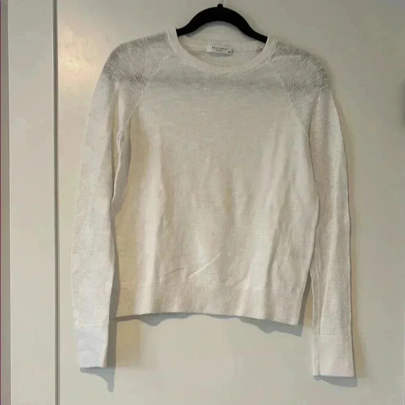 Equipment Sweaters - Equipment White Sweater